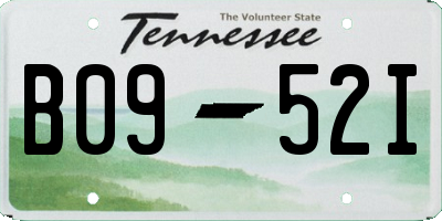 TN license plate B0952I