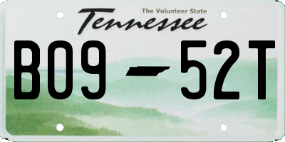 TN license plate B0952T