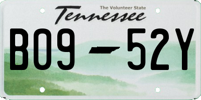 TN license plate B0952Y