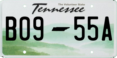 TN license plate B0955A