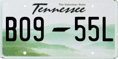 TN license plate B0955L