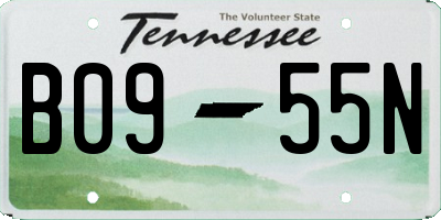 TN license plate B0955N