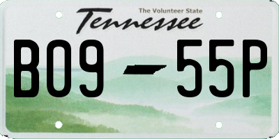TN license plate B0955P