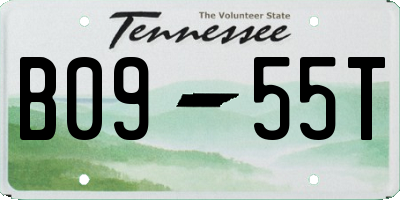 TN license plate B0955T