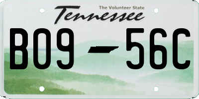 TN license plate B0956C