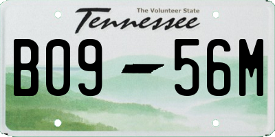TN license plate B0956M