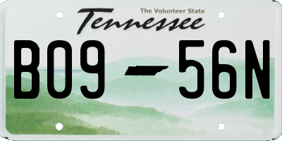 TN license plate B0956N