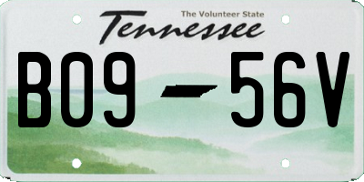 TN license plate B0956V