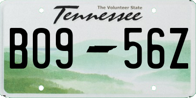 TN license plate B0956Z