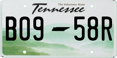 TN license plate B0958R