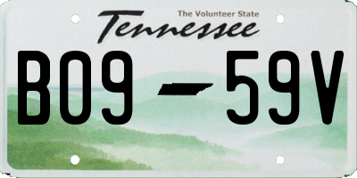TN license plate B0959V