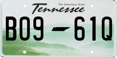TN license plate B0961Q