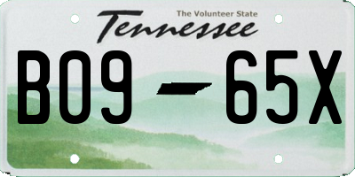 TN license plate B0965X