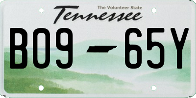 TN license plate B0965Y
