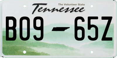TN license plate B0965Z