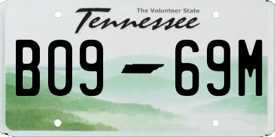 TN license plate B0969M