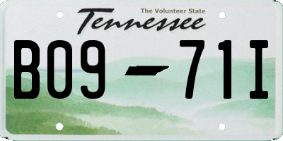 TN license plate B0971I