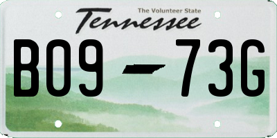 TN license plate B0973G