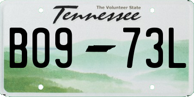 TN license plate B0973L