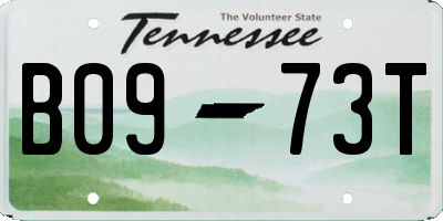 TN license plate B0973T