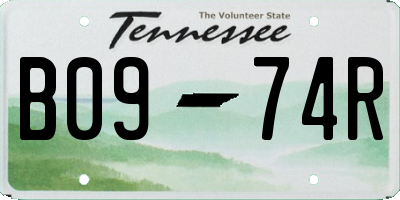 TN license plate B0974R