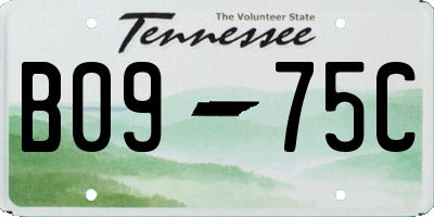 TN license plate B0975C