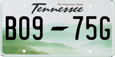 TN license plate B0975G