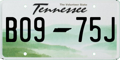 TN license plate B0975J