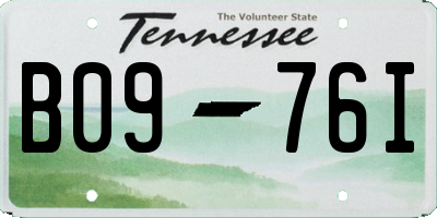 TN license plate B0976I