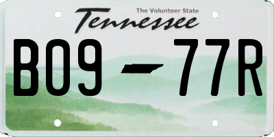 TN license plate B0977R