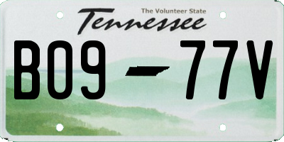 TN license plate B0977V