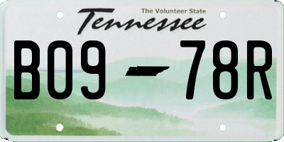 TN license plate B0978R