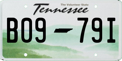 TN license plate B0979I
