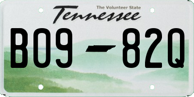 TN license plate B0982Q