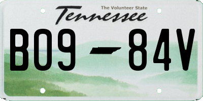 TN license plate B0984V