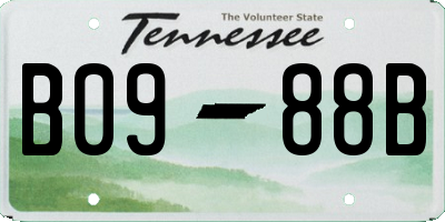 TN license plate B0988B