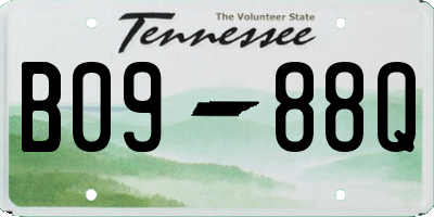 TN license plate B0988Q