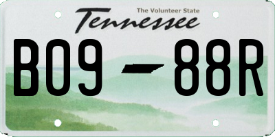 TN license plate B0988R