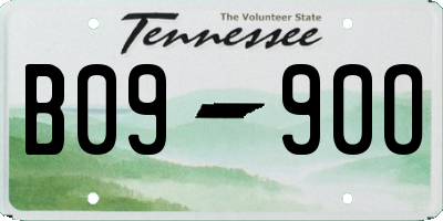 TN license plate B0990O