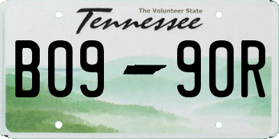 TN license plate B0990R