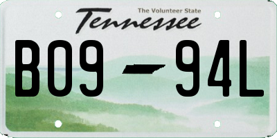 TN license plate B0994L