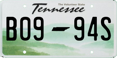 TN license plate B0994S