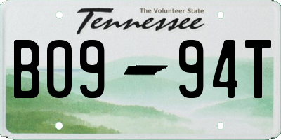 TN license plate B0994T