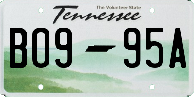 TN license plate B0995A