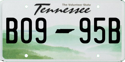 TN license plate B0995B