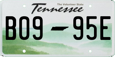 TN license plate B0995E