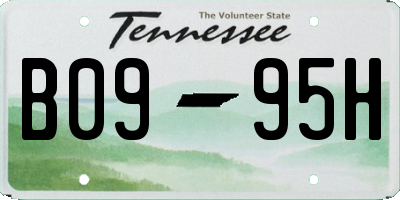 TN license plate B0995H