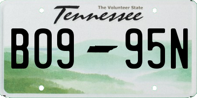 TN license plate B0995N