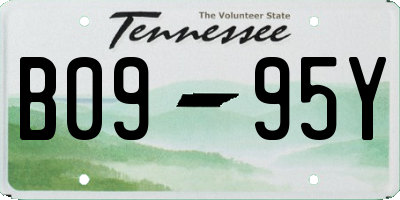 TN license plate B0995Y
