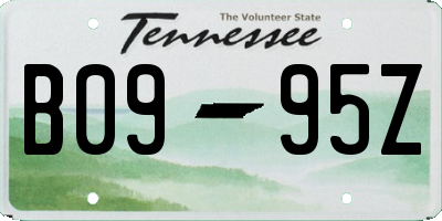 TN license plate B0995Z